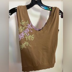 Vintage Y2K Element brown top, size L, like new